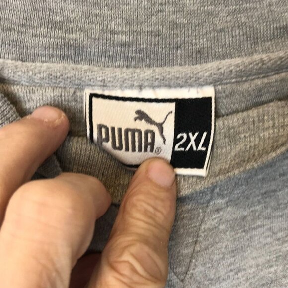 Puma Mens Sweatshirt Size 2XL Alabama Crimson Tide Gray Pullover Crew Neck - Picture 4 of 12